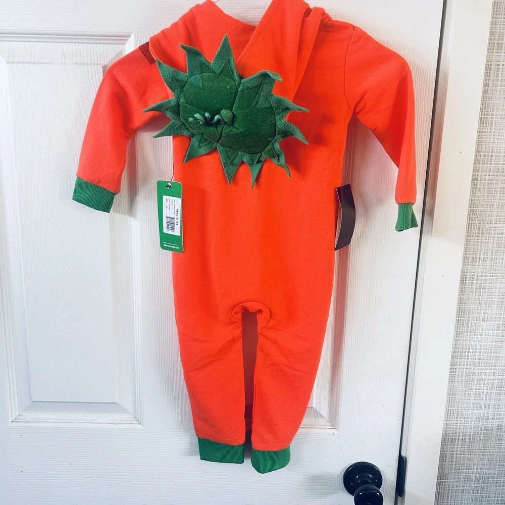 Halloween Pumpkin Costume Tipsy Elves NWT 12 Months Baby New! Hood & Pockets AAA